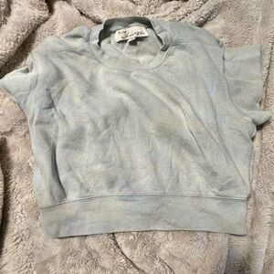 Light Blue Short Sleeve Sweatshirt